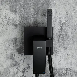 Гигиенический душ со смесителем Gappo G7207-6 чёрный